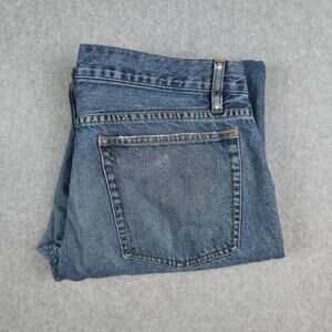 J.Crew Womens 34x32 Straight Leg Jeans TINY FLAW